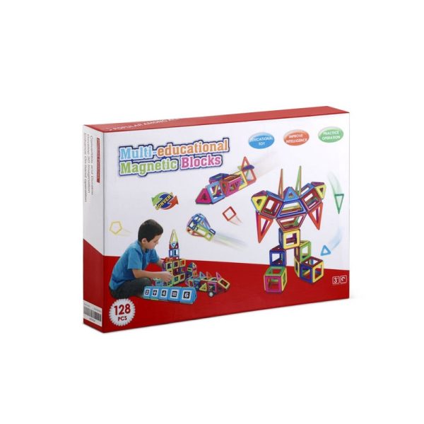 128 Piece Magnetic Block Set - Image 7