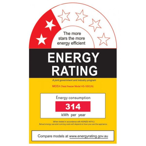 MIDEA Chest Freezer 142L Rating