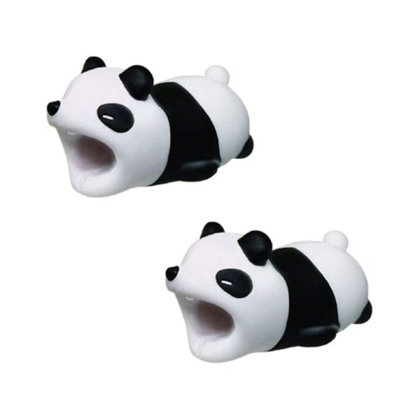 Animal Biters Black White Cable Protectors