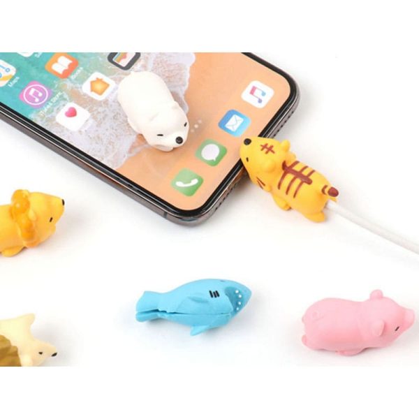 Animal Biters Cable Protectors Compatible with iPhone and Android Devices