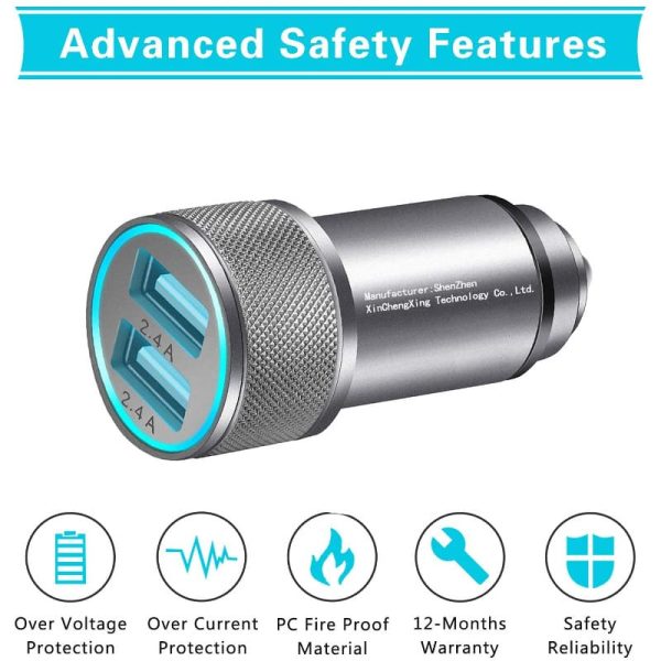 iPhone USB Car Charger - advanced safety features