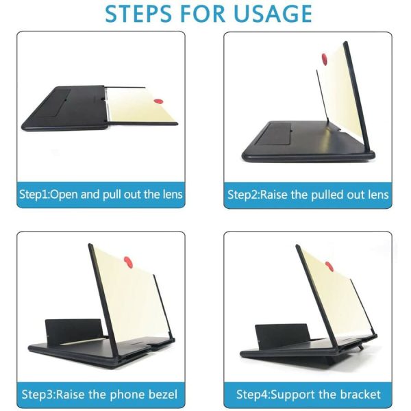 Phone Magnifier Projector: Steps for Usage