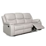Wilson Manual 3 Seater Recliner Sofa - White - Image 2